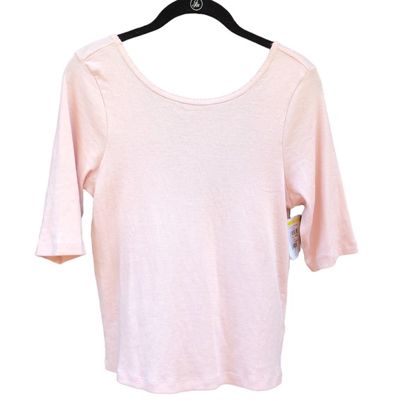 BP 2PC XL Shirt Top Lot Pink Ribbed Blue Purple BP Textured Stretch Abound - Picture 3 of 5